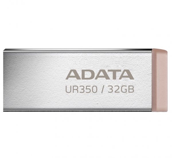   USB 32Gb ADATA UR350, Silver/Brown, USB 3.2 Gen 1,  100 / (UR350-32G-RSR/BG) -  2