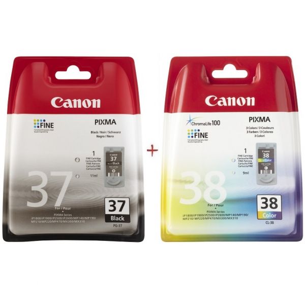   Canon PG-37 + CL-38 (Set37) -  1