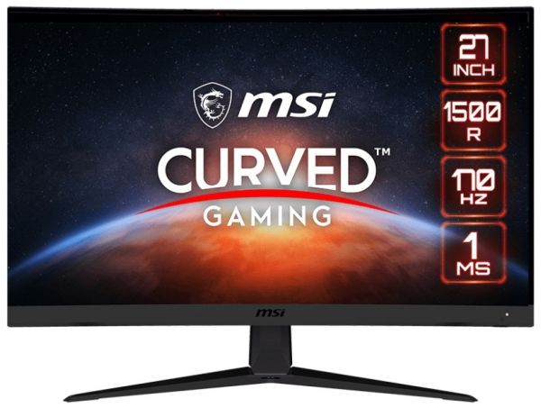   27" MSI G27C5 E2, Black, WLED, VA, 1920x1080 (16:9), 1 , 170 , 250 /, 3000:1, 1500R, 178/178, 2xHDMI/DP, VESA 100x100 , Adaptive Sync -  1