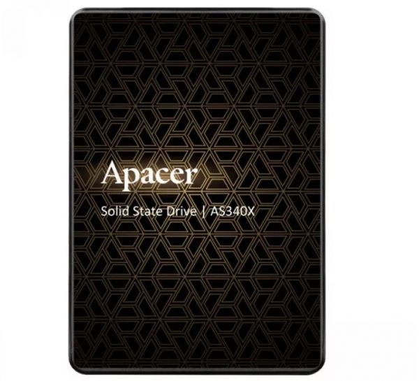   480Gb, Apacer AS340X, SATA3, 2.5", 3D TLC, 550/520 MB/s, Bulk (AP480GAS340XC) -  1