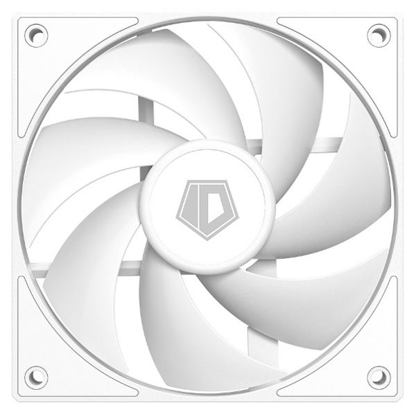  120 , ID-Cooling AF-125-W, White, 120x120x25 , 500-2000 /, <29.85 , 4-pin (PWM), 78.25CFM,   -  1