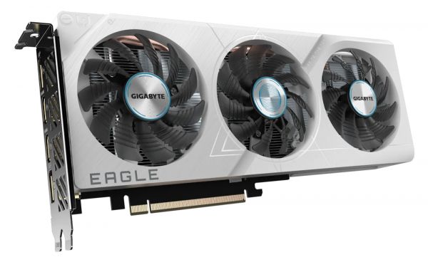  GeForce RTX 4060, Gigabyte, EAGLE OC ICE (White Edition), 8Gb GDDR6, 128-bit, 2xHDMI/2xDP, 2505/17000 MHz, 8-pin (GV-N4060EAGLEOC ICE-8GD) -  3