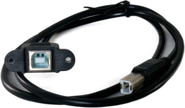  USB  B (famale) - Mini USB  B (male), 1 , Black, Extradigital (KBU1879) -  1