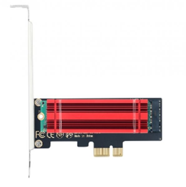  Fenvi SSD-X1  , PCI-E X1,  1 x SSD M.2 ( M, NVMe),  : 2230/2242/2260/2280/ (PCI-Ex1- M.2 M-key), heat sink -  1