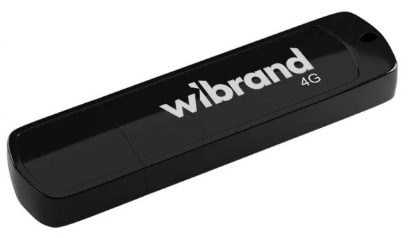 USB Flash Drive 4Gb Wibrand Grizzly Black (WI2.0/GR4P3B) -  1