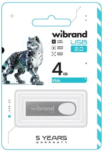 USB Flash Drive 8Gb Wibrand Irbis Silver (WI2.0/IR8U3S) -  2