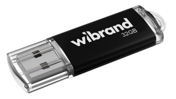 USB Flash Drive 32Gb Wibrand Cougar, Black (WI2.0/CU32P1B) -  1