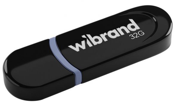 USB Flash Drive 32Gb Wibrand Panther, Black (WI2.0/PA32P2B) -  1