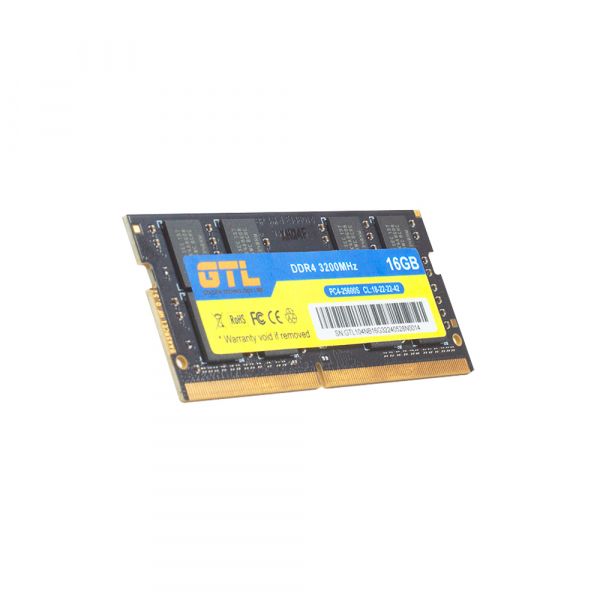 ' SO-DIMM, DDR4, 16Gb, 3200 MHz, GTL, 1.2V, CL22 (GTLSD16D432BK) -  3