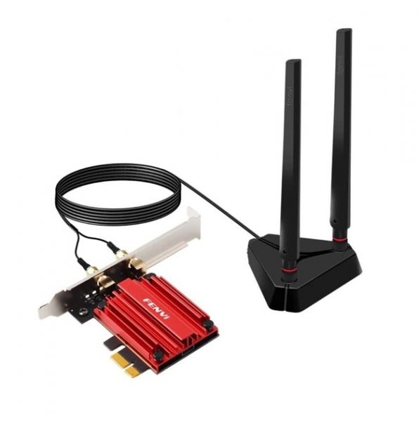   PCI-E x1, Fenvi PCE-AXE3000Pro, WiFi 6E ( 2400 Mbps), Bluetooth 5.3, Intel AX210, , 2  ,  -  1