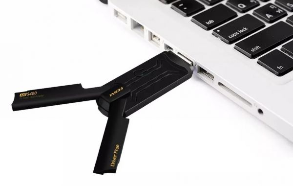   USB 3.0 Fenvi FU-AXE5400, Black, WiFi 6E,  2400 /, RTL8832CU,   ' USB 3.0 -  2