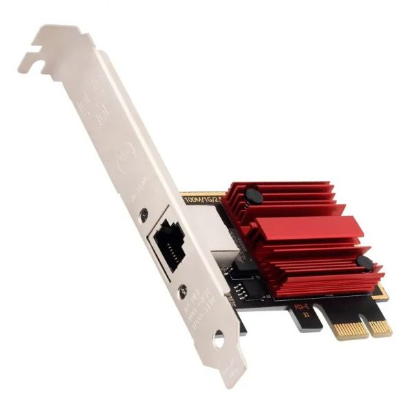   PCI-E Fenvi F-R2500PCE PCI-E x1, Realtek RTL8125B 10/100/1000M/2.5G, heat sink -  1