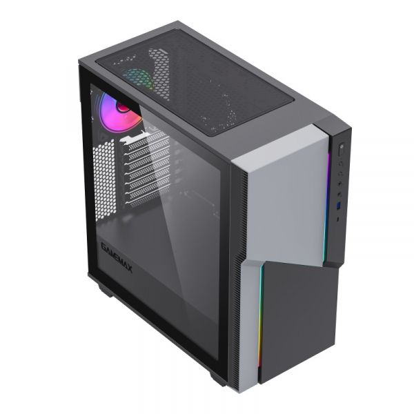  GameMax ZORRO COC, Black,  , Midi Tower, E-ATX / ATX / Micro ATX / Mini-ITX, 1xType-C / 1xUSB 3.1, . CPU - 170  / VGA - 360 , 1x120  ARGB,      -  2