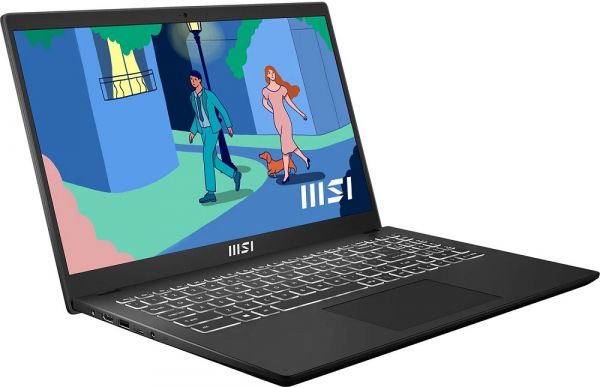  15" MSI Modern 15 B12MO (B12MO-826XRO) Classic Black 15.6"  LED Full HD 1920x1080 IPS, Intel Core i5-1235U 3.3-4.4GHz, RAM 8Gb, SSD 512Gb, Intel Iris Xe Graphics, DOS -  2