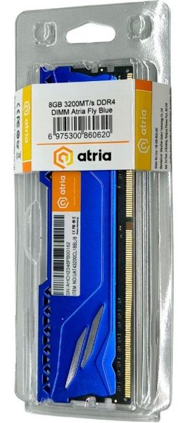 ' 8Gb DDR4, 3200 MHz, Atria Fly, Dark Blue, 18-22-22-42, 1.35V,   (UAT43200CL18BL/8) -  3