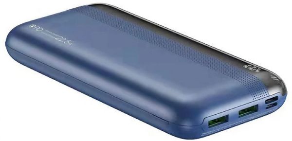    20000 mAh, Remax "Kiren", Dark Blue, 22.5 , 1xType-C (PD 3.0) / 2xUSB (QC 3.0),  LED  (RPP-180) -  1