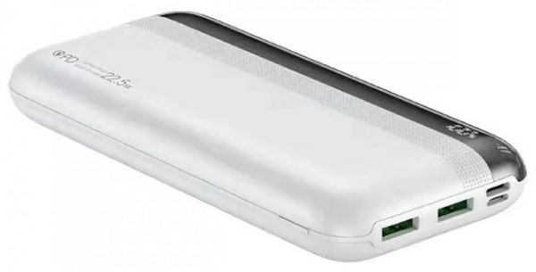    20000 mAh, Remax "Kiren", White, 22.5 , 1xType-C (PD 3.0) / 2xUSB (QC 3.0),  LED  (RPP-180) -  1