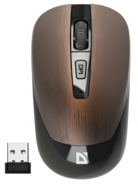   Defender Wave MM-995, Bronze, USB,  ( PixArt 3065), 800-1600 dpi, 3 , 1xAA (52992) -  1