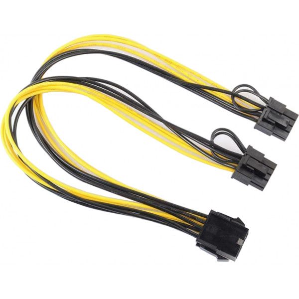   VGA 8-pin (F) - 2 x 6+2-pin VGA (M), 30  (S0939) -  1