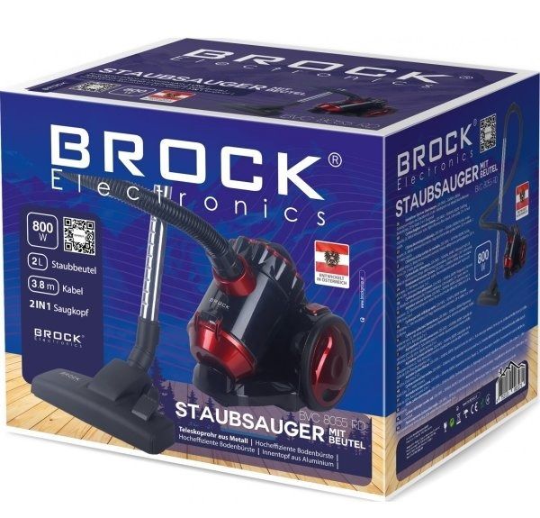  Brock BVC 8055 RD, Red, 800W, ,   2,   /  21     , HEPA-,     -  2