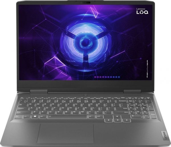  15" Lenovo LOQ 15IRH8 (82XV00WNRM) Storm Grey 15.6" Full HD 1920x1080 IPS  144 , Intel Core i5-12450H 2.0-4.4GHz, RAM 16GB, SSD 512GB, nVidia GeForce RTX 2050 4Gb, DOS -  1