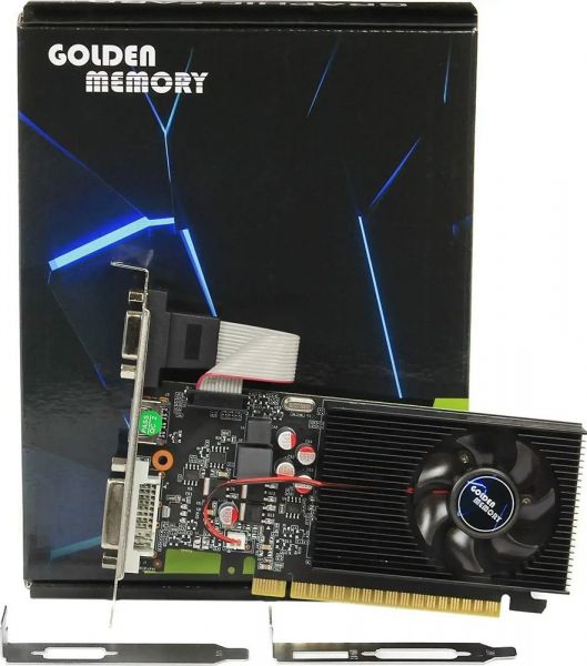  GeForce GT730, Golden Memory, 2Gb GDDR3, 128-bit, VGA/DVI/HDMI, 700/1333 MHz, Low Profile (GT730LPD34G128bit) -  1