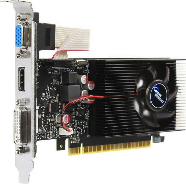  GeForce GT730, Golden Memory, 2Gb GDDR3, 128-bit, VGA/DVI/HDMI, 700/1333 MHz, Low Profile (GT730LPD34G128bit) -  2