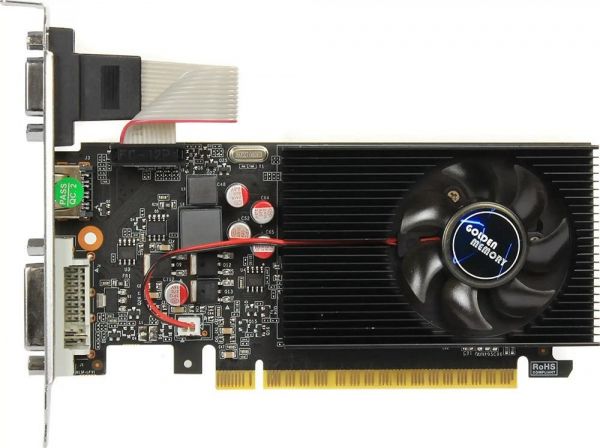 ³ GeForce GT730, Golden Memory, 2Gb GDDR3, 128-bit, VGA/DVI/HDMI, 700/1333 MHz, Low Profile (GT730LPD34G128bit) -  3