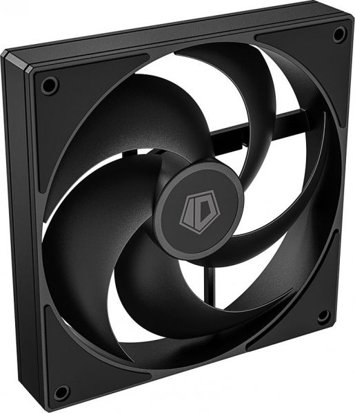  140 , ID-Cooling AS-140-K, Black, 140x140x25 , PWM, 300200~1800 10% /, 24.9 , 4-pin,   -  4