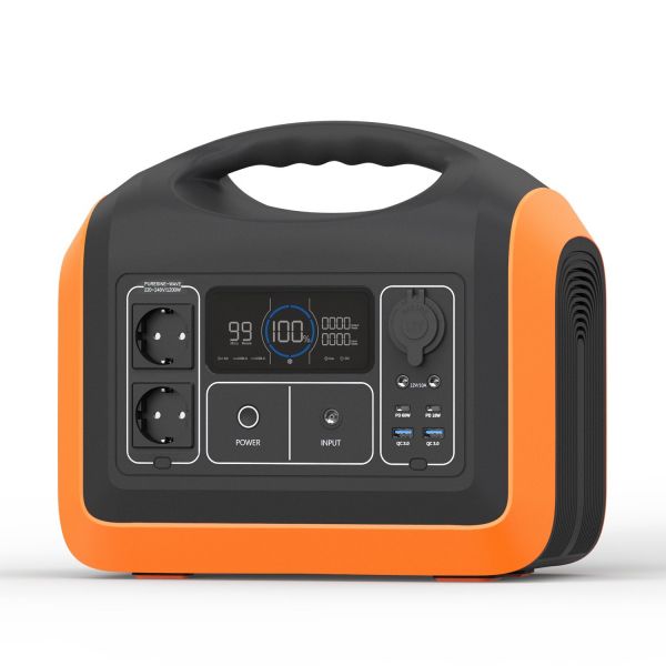   Souop UPP-1200, Black/Orange, 1200  / 992 /, 2xUSB (18 ), 1xType-C (60 ) / 1xType-C (18 ), 2xDC, 2x220V,  , LED , LiFePO4 -  1