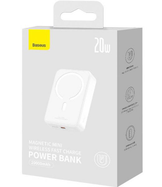  20000 mAh Baseus Magnetic Mini White (PPCX100102) -  9