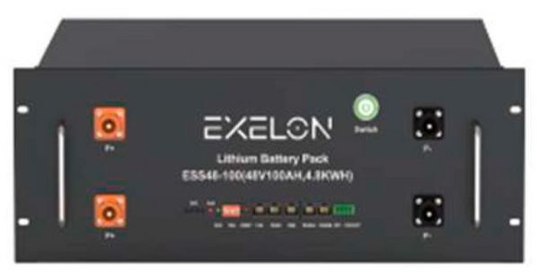      Exelon LiFePO4 48V 100AH 4800Wh, BMS 100A, (482450177), 43,5kg 6000  -  1