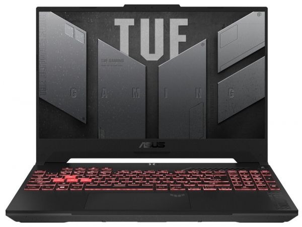  15" Asus TUF Gaming A15 FA507NV-LP110 (90NR0E88-M00970) Jaeger Gray 15.6" FullHD 1920x1080 IPS  144Hz, AMD Ryzen 5 7535HS 3.3-4.55GHz, RAM 16GB, SSD 512GB, nVidia GeForce RTX 4060 8GB, DOS -  1