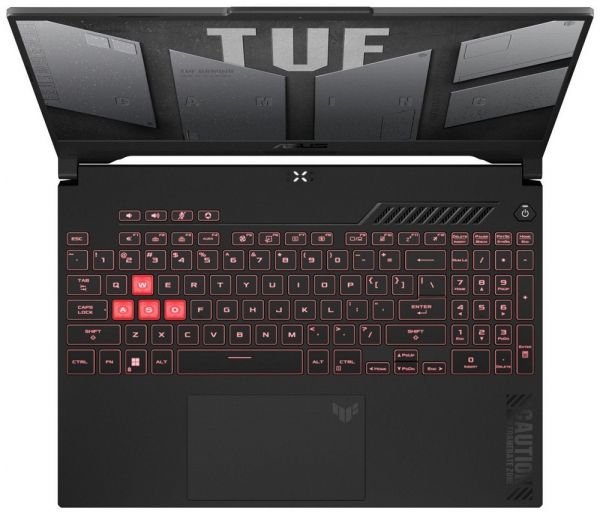  15" Asus TUF Gaming A15 FA507NV-LP110 (90NR0E88-M00970) Jaeger Gray 15.6" FullHD 1920x1080 IPS  144Hz, AMD Ryzen 5 7535HS 3.3-4.55GHz, RAM 16GB, SSD 512GB, nVidia GeForce RTX 4060 8GB, DOS -  4