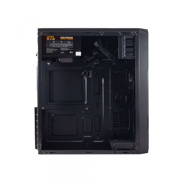  GTL T1638+ Black, 400W, Mini Tower, Micro ATX / Mini ITX, 2xUSB 2.0, 370x176x410 , 0.4 , 2.6  -  6