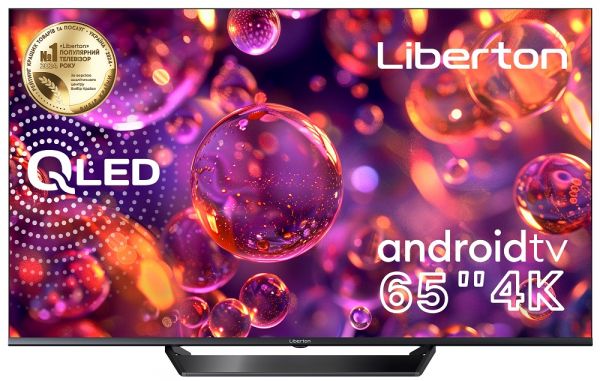  65" Liberton LTV-65Q01AT UltraHD 3840x2160 60Hz, Android TV, DVB-T2, HDMI, USB, VESA 400x200 -  1