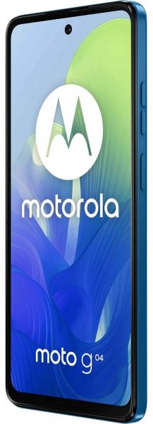  Motorola G04, Satin Blue, 2 Nano-SIM, 6.56" (1612720, IPS), Unisoc Tiger T606 (8x1.6GHz), RAM 4GB, ROM 64GB, MicroSD ( 1 ), GPS, WiFi, Bluetooth, 16Mp + 5Mp, 5000 mAh, Type-C, IP52, Android 14 (PB130045RS) -  4