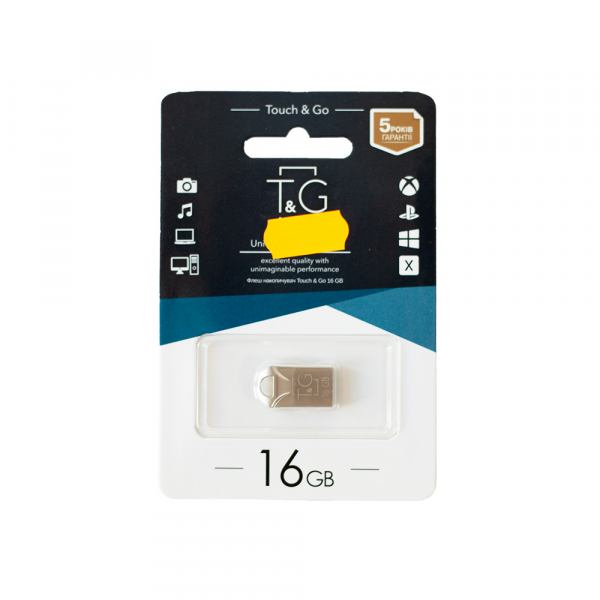   USB 16Gb T&G Metal TG106, Silver, USB 2.0 (TG106-16G) -  1