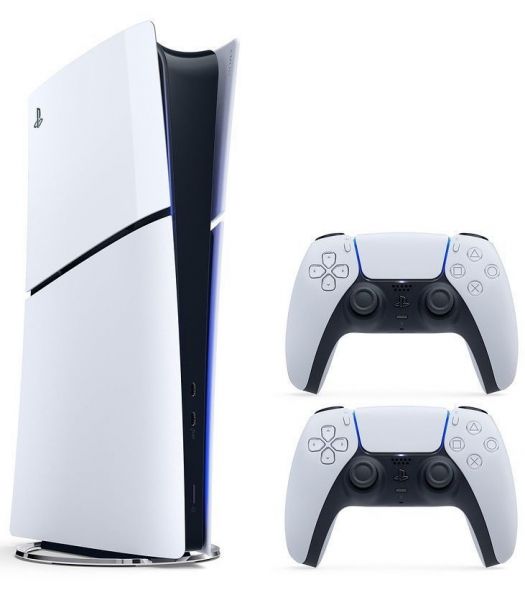   Sony PlayStation 5 Slim Digital Edition, White,  Blu-ray  +   DualSense -  1