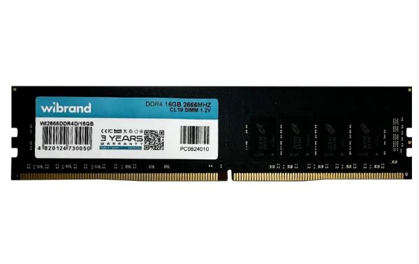  16Gb DDR4, 2666 MHz, Wibrand, CL19, 1.2V (WI2666DDR4D/16GB) -  1