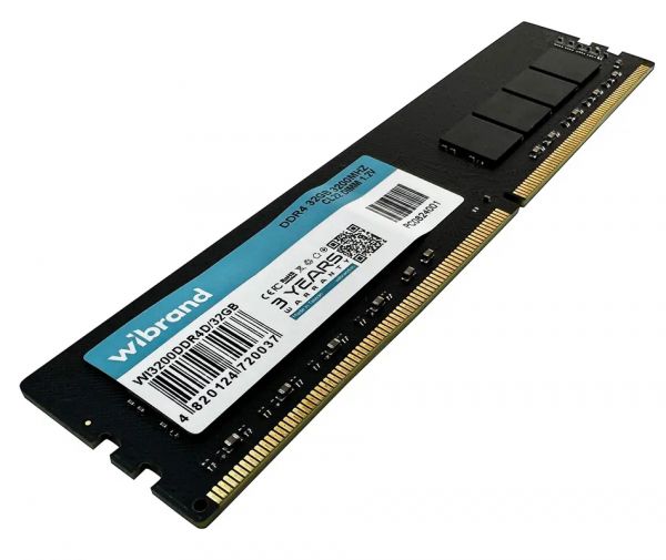 ' 32Gb DDR4, 3200 MHz, Wibrand, CL22, 1.2V (WI3200DDR4D/32GB) -  2