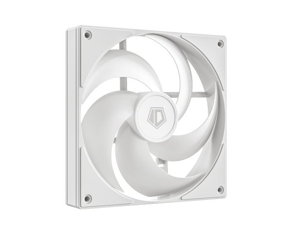  140 , ID-Cooling AS-140-W DUET, White, 140x140x25 , PWM, 300200~1800 10% /, 24.9 , 4-pin,   -  1