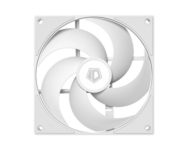  140 , ID-Cooling AS-140-W DUET, White, 140x140x25 , PWM, 300200~1800 10% /, 24.9 , 4-pin,   -  2