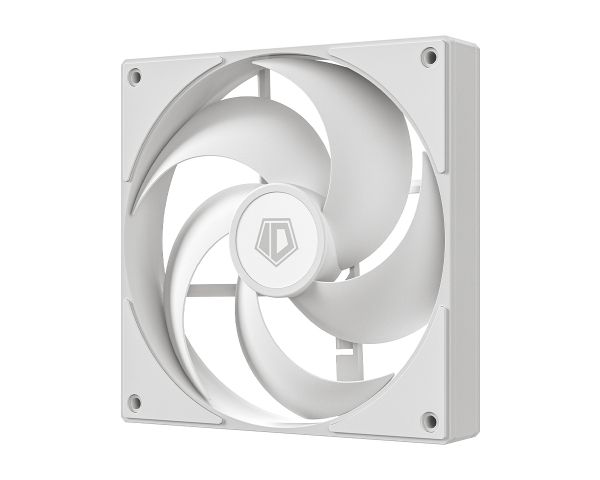  140 , ID-Cooling AS-140-W DUET, White, 140x140x25 , PWM, 300200~1800 10% /, 24.9 , 4-pin,   -  3