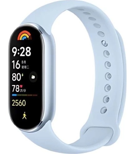 Գ- Xiaomi Mi Smart Band 9, Arctic Blue, AMOLED  1.62" (192x490), 128Mb / 8Mb, Bluetooth 5.2, 233 mAh -  1