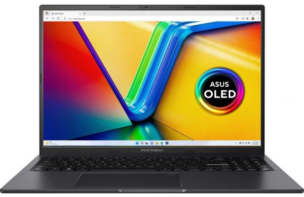  16" Asus VivoBook 16X OLED M3604YA-L2284 (90NB11A1-M00CL0) Indie Black 16.1" WQUXGA 3840x2400 , AMD Ryzen 5 7430U 2.3-4.3GHz, RAM 16GB, SSD 512GB, AMD Radeon Graphics, DOS -  1