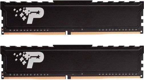  16Gb x 2 (32Gb Kit) DDR4, 3200 MHz, Patriot Signature Line Premium, Black, 16-18-18-36, 1.35V,   (PSP432G3200KH1) -  1