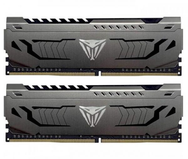  16Gb x 2 (32Gb Kit) DDR4, 3600 MHz, Patriot Viper Steel, Black, 18-22-22-42, 1.35V,   (PVS432G360C8K) -  1