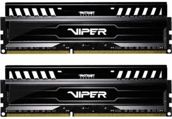 ' 8Gb x 2 (16Gb Kit) DDR3, 1600 MHz, Patriot Viper 3, Black, 9-9-9-24, 1.5V,   (PV316G160C9K) -  1