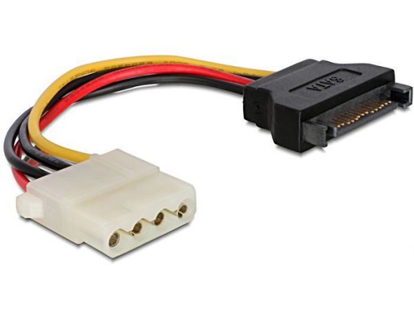   Molex (F)  SATA (M), 15 , Cablexpert (CC-SATA-PS-M) -  1